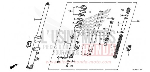 GABEL, VORNE CB1100SAE de 2014